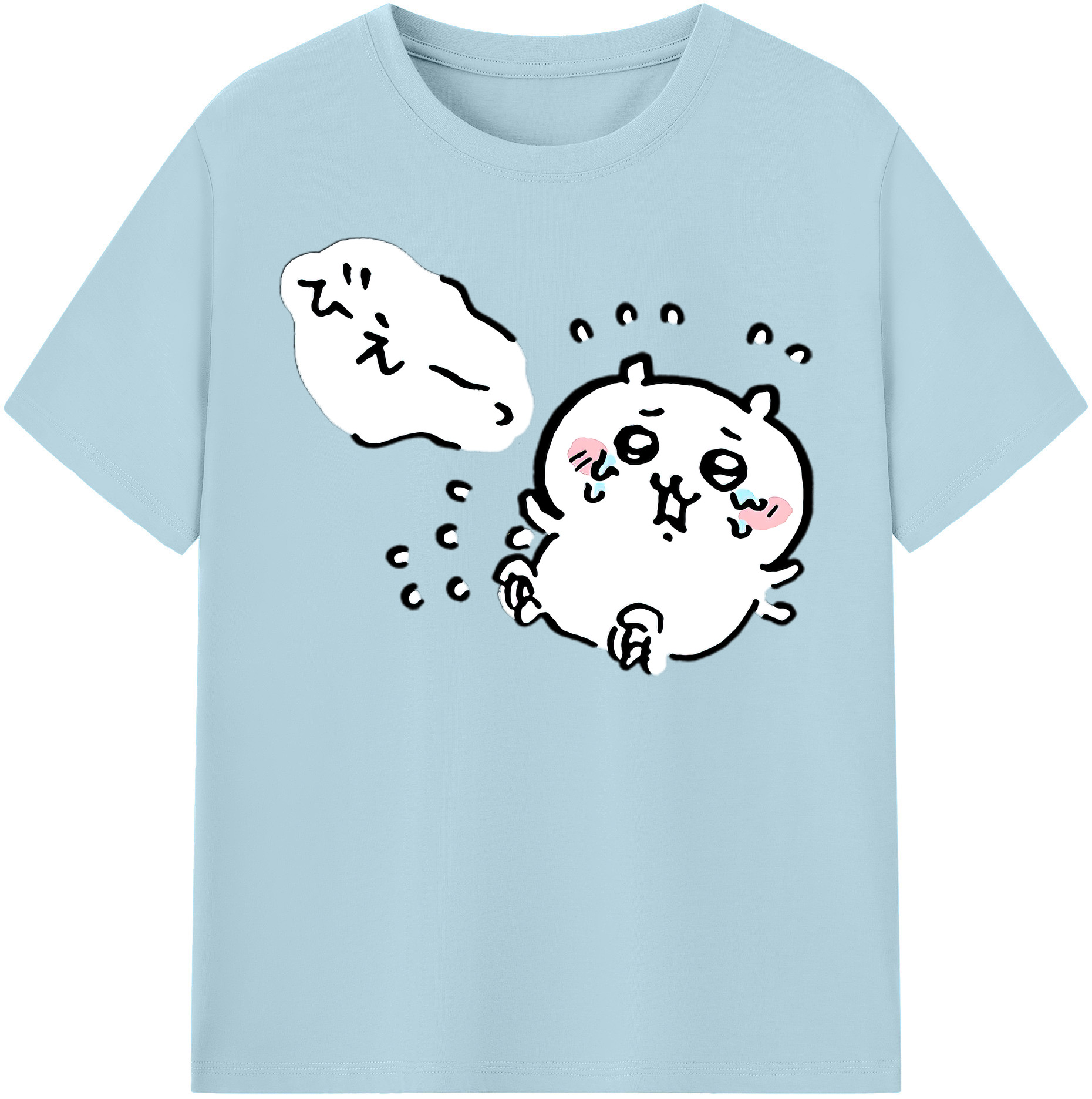 （画像用） ちいかわ ちいかわ Chii-kawa chiikawa 綿100％半袖Tシャツ（フロントプリント）